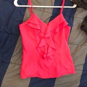 Pink ruffle  top